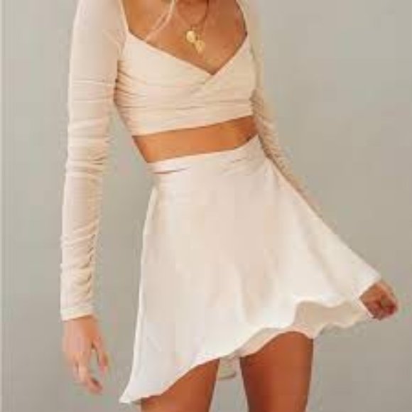 Verge Girl Skirts Verge Girl The Night Before Wrap Mini Skirt